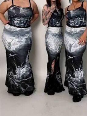 Forest Ink Valley of Bones Maxi Skirt